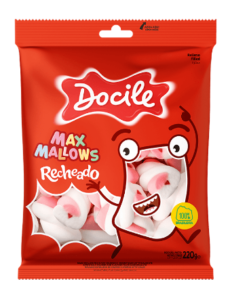 Marshmallow Recheado 220g - Docile