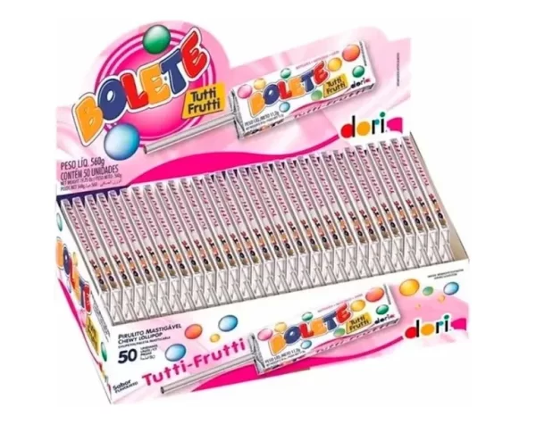 Pirulito Mastigável Bolete Tutti Frutti 11,2g - Dori 50 Unidades - Imagem 2