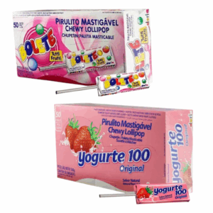 Kit Festa Pirulito Mastigável Yogurte 100 e Pirulito Mastigável Bolete - Dori
