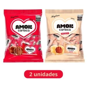 Bombom Amor Carioca Neugebauer 500gr Chocolate ao Leite e Chocolate Branco Pacote