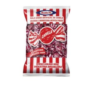 Bala de Canela Pacote 600gr Bala Tradicional Dura Saborosa Brinde Presente Festa