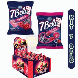 Kit Guloseimas Doces 7 Belo Bala Chiclete Pirulito Arcor